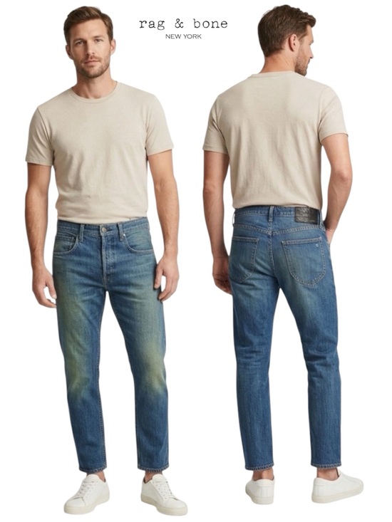 rag & bone Other - rag & bone Fit 2 Slim Jeans Size 29 Linen Blend Denim Pants Made in USA Rinse